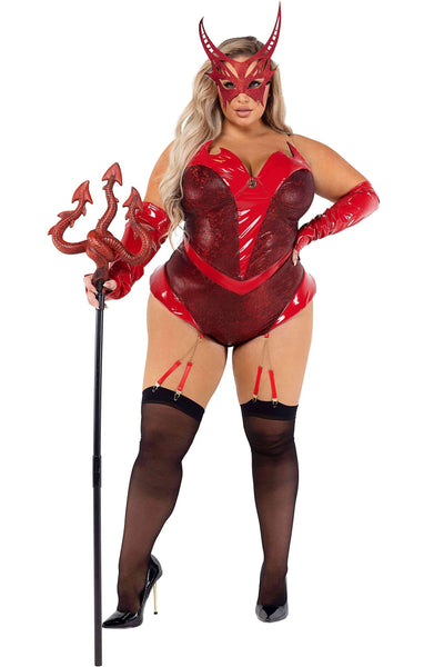 3pc. Official Playboy Bunny Devilicious Devil Women's Costume - For Love of Lingerie