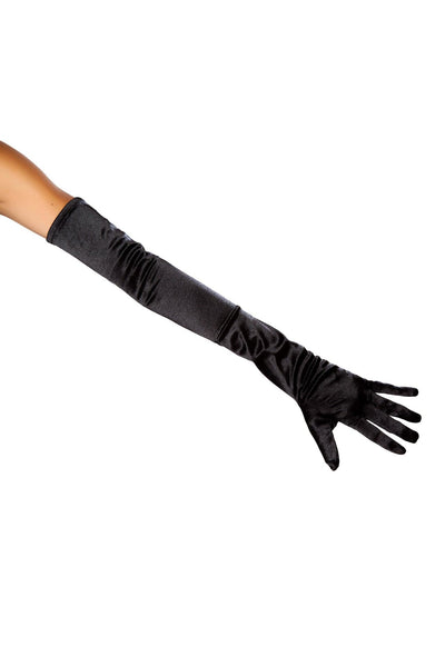 2pc. Stretch Satin Gloves Costume Accessories - For Love of Lingerie