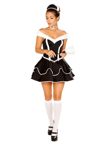 4pc. Sexy Chamber Maid Women's Costume - For Love of Lingerie