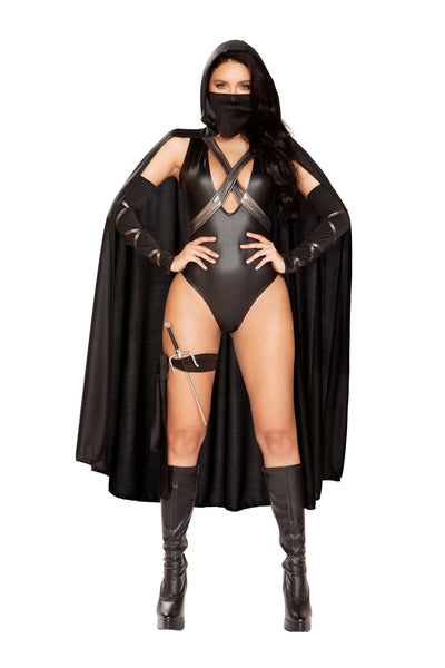 5pc. Dark Villain Ninja Women's Costume - For Love of Lingerie