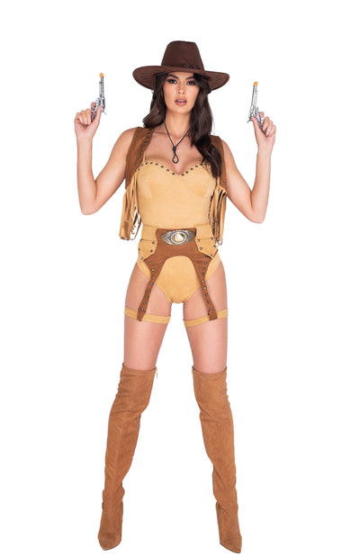 5013 - 4pc Wild West Babe Costume - For Love of Lingerie