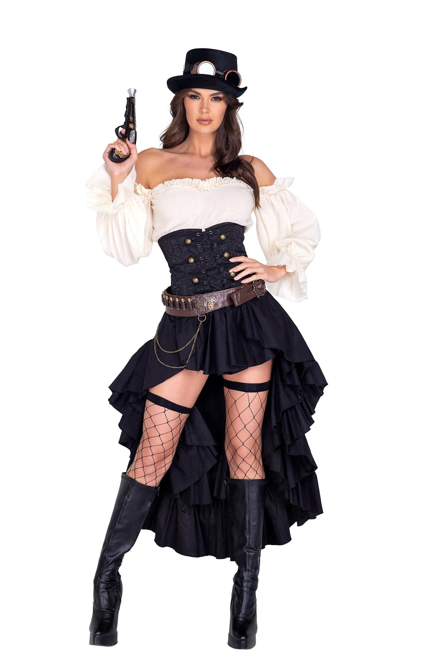 6pc. Steampunk Seductress Women's Costume - For Love of Lingerie