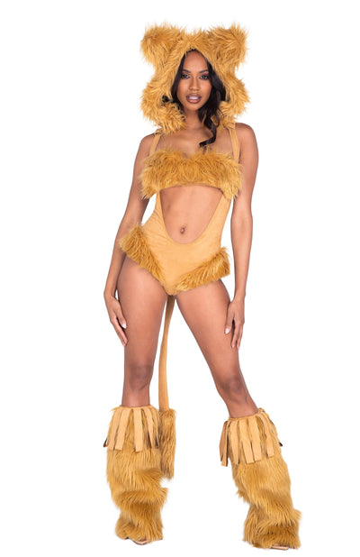 2pc. Queen of the Jungle Lion Women's Costume - For Love of Lingerie