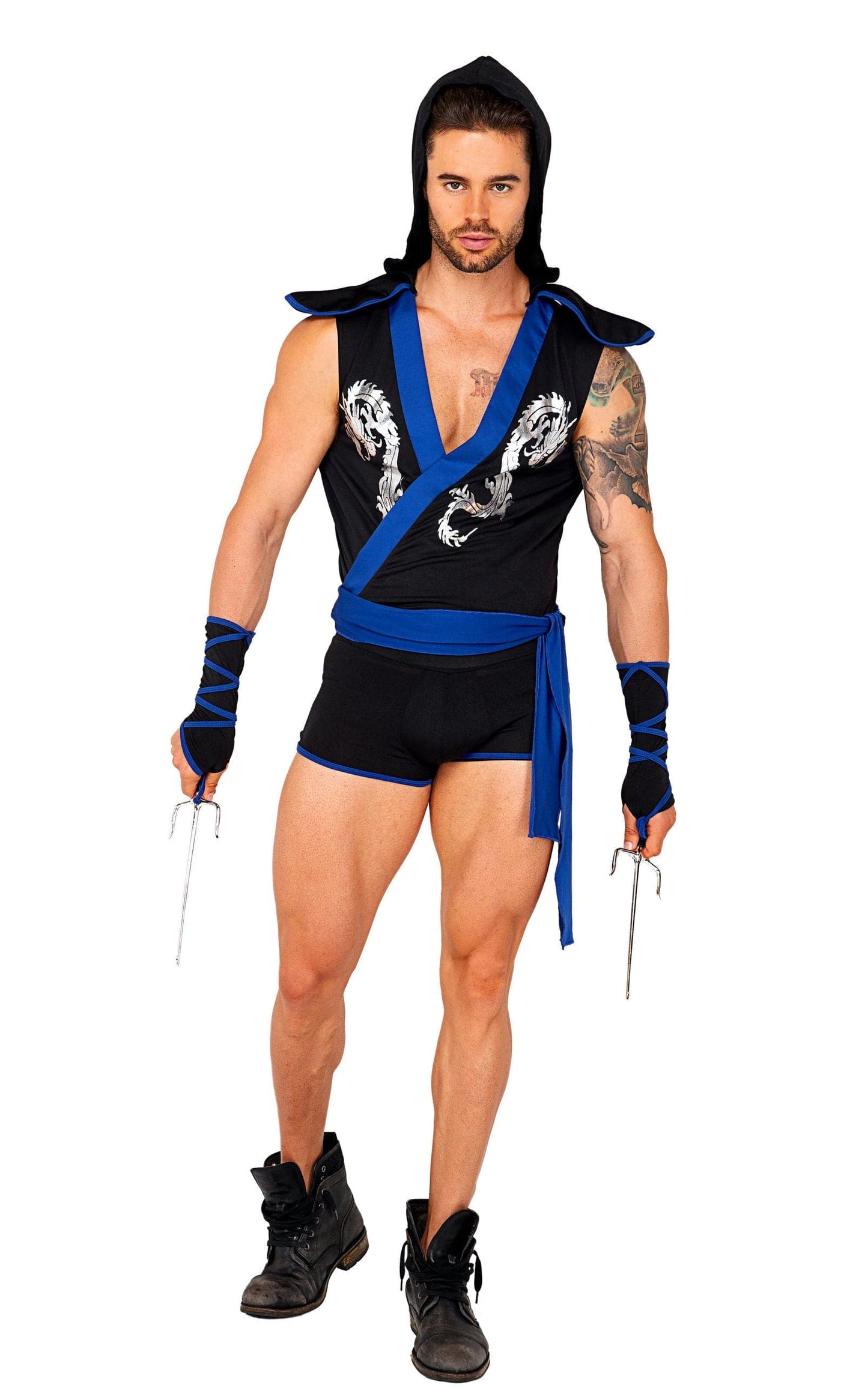 3pc. Ninja Warrior Men's Costume - For Love of Lingerie