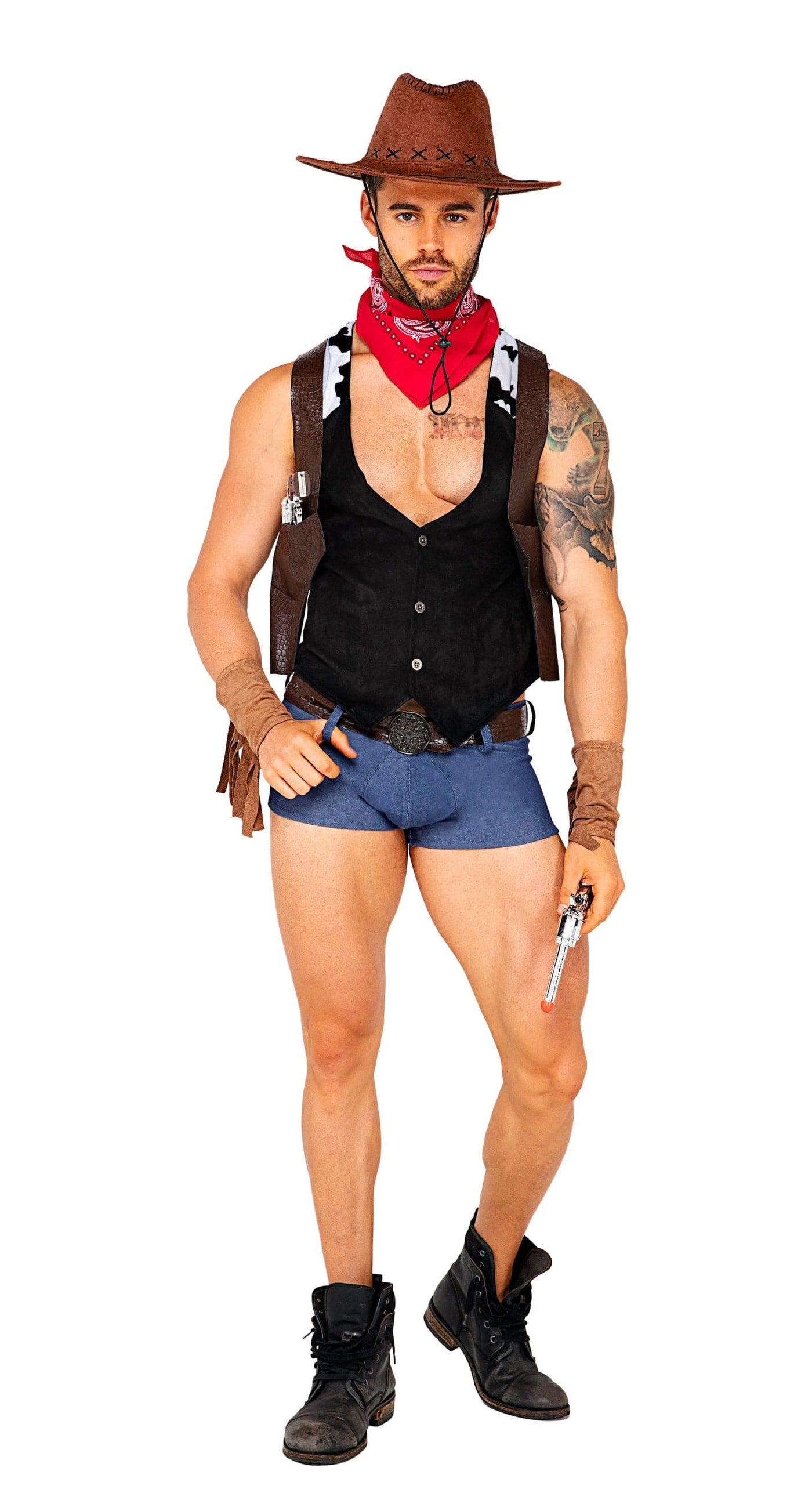 7pc. Showdown Cowboy Men's Costume - For Love of Lingerie