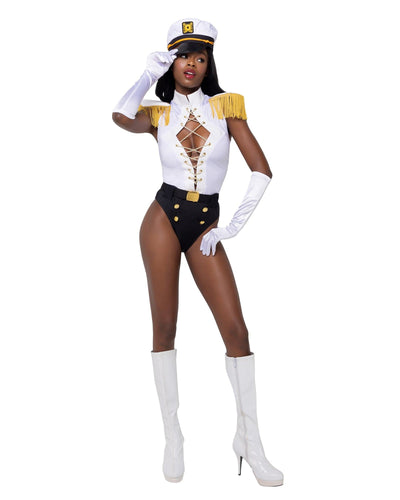 3pc. Nautical Sailor Captain Women's Costume - For Love of Lingerie