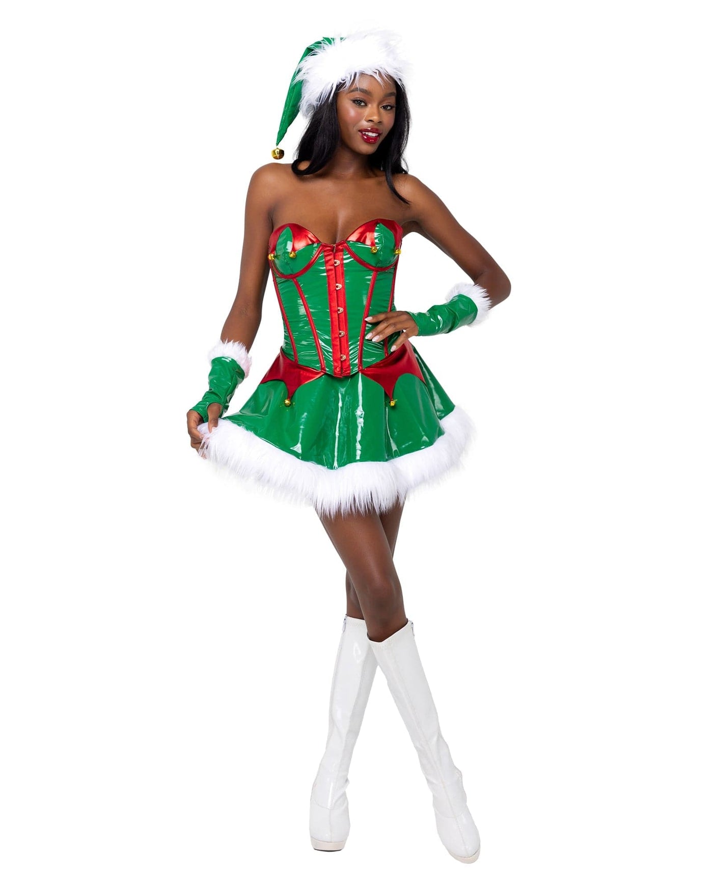 2pc. Santa's Helper Elf Women's Costume - For Love of Lingerie