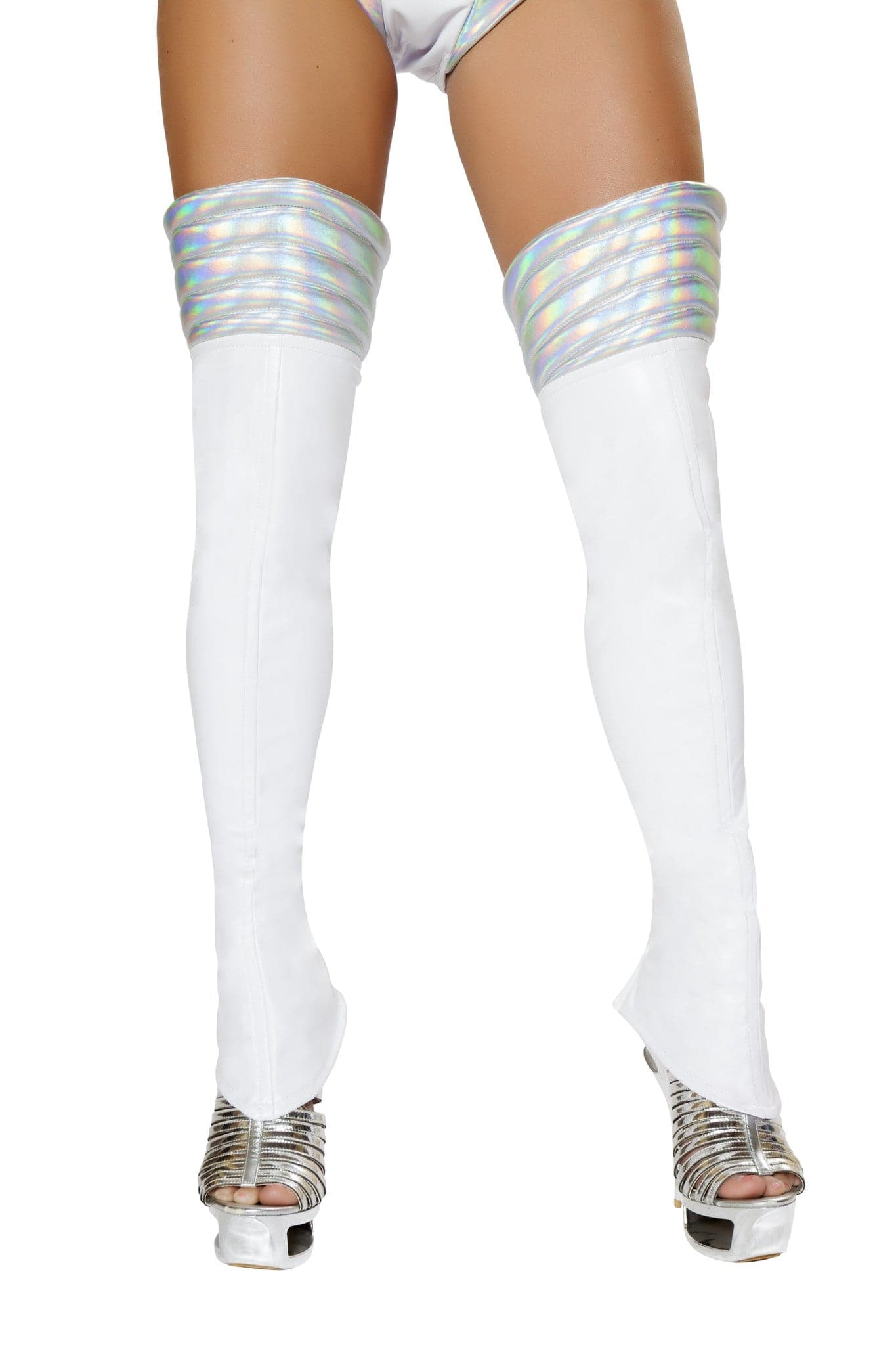 2pc. Space Galaxy Soldier Thigh High Leggings Costume Accessories - For Love of Lingerie