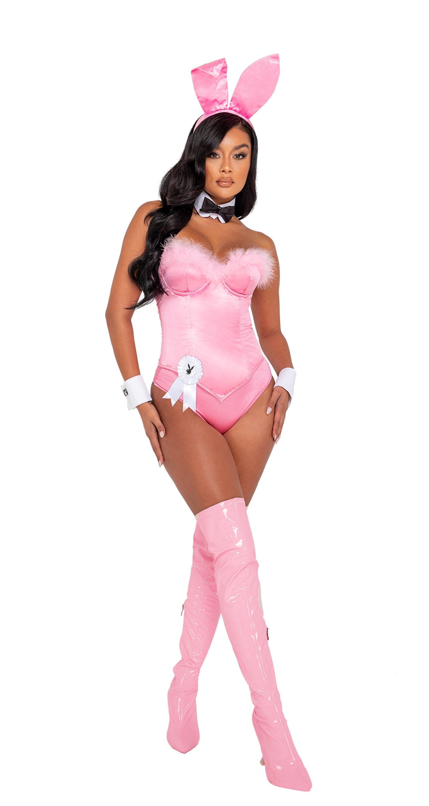 9pc. Official Playboy Bunny Glamorous Boudoir Bunny Women's Costume - For Love of Lingerie