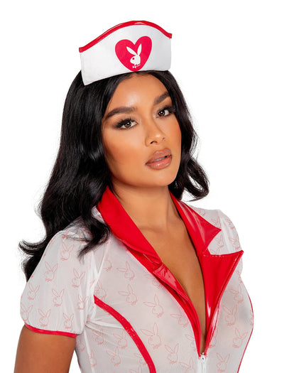 3pc. Official Playboy Bunny Sexy Nurse Women's Costume - For Love of Lingerie